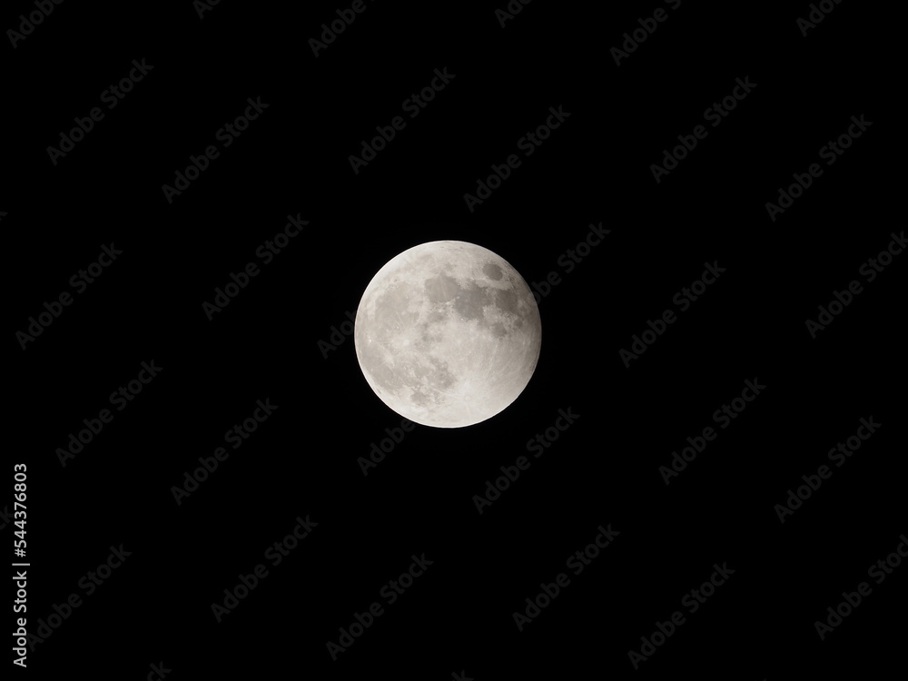 Slightly shadowed full moon very after eclipse Slightly shadowed full moon very after eclipse