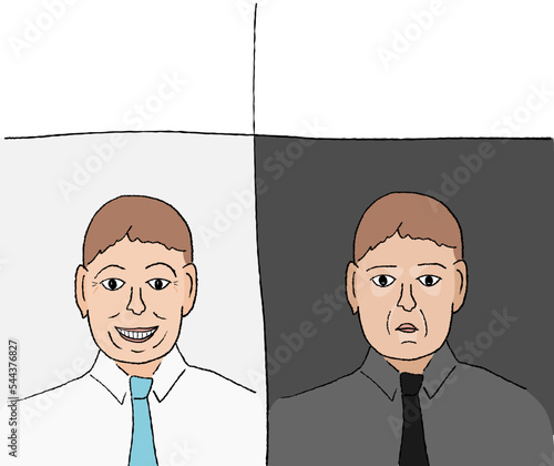 Serious face meme template