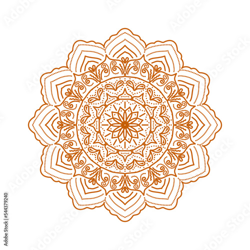 gold luxury islamic mandala lace pattern logo