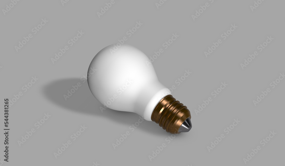 3d render of a classic opalescent light bulb 3d render of a classic opalescent light bulb