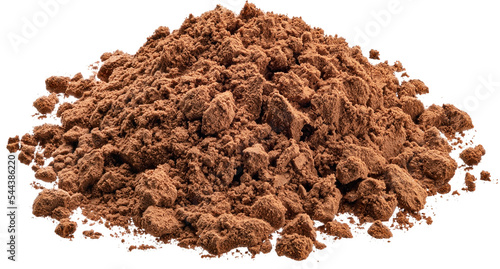 Cocoa powder isolated photo