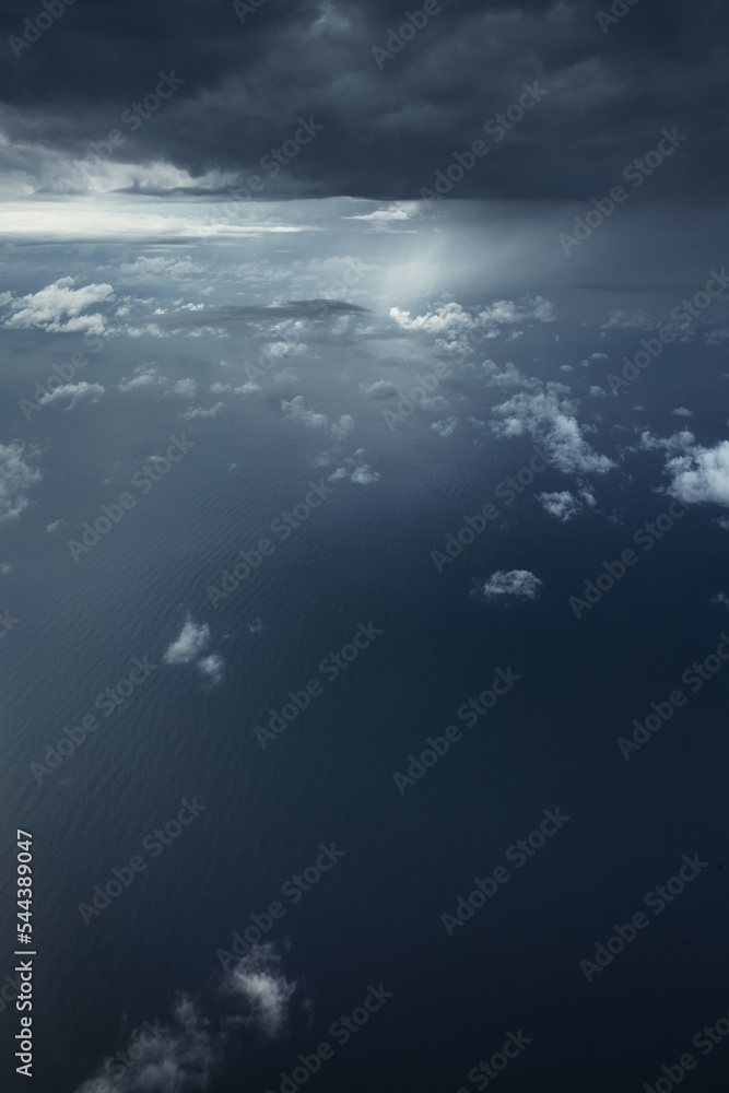 Sky view from above the clouds - freedom of flight