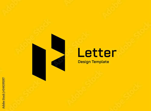 Letter H logo icon design template elements
