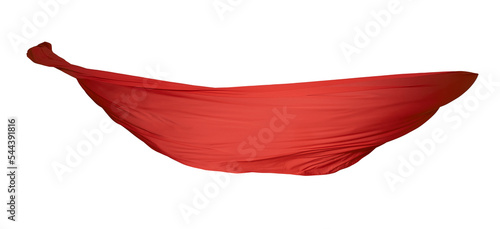 red silk isolated on white
