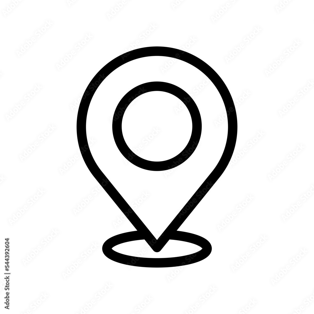 map pin icon vector logo template map pin icon vector logo template