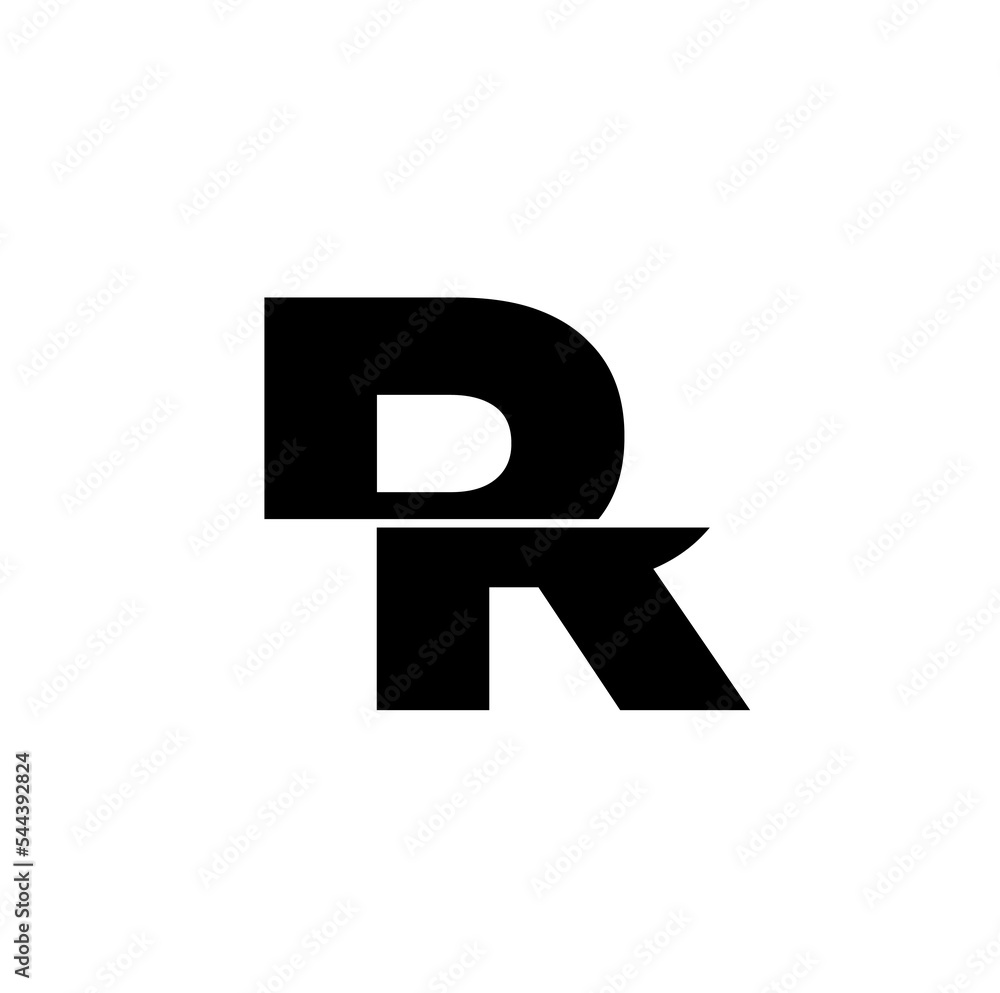 DR Company name initial letters icon. DR brand name iocn. DR Company name initial letters icon. DR brand name iocn.