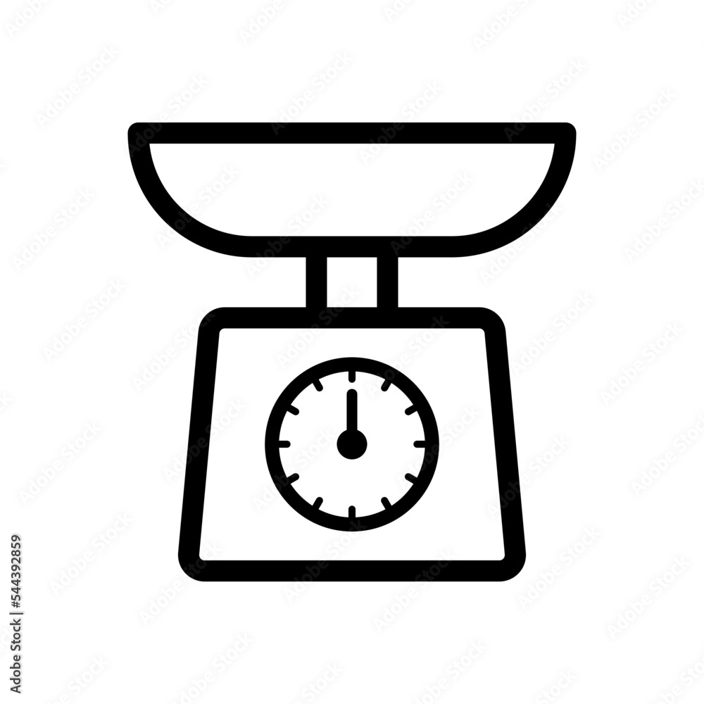 scale icon in trendy flat design scale icon in trendy flat design