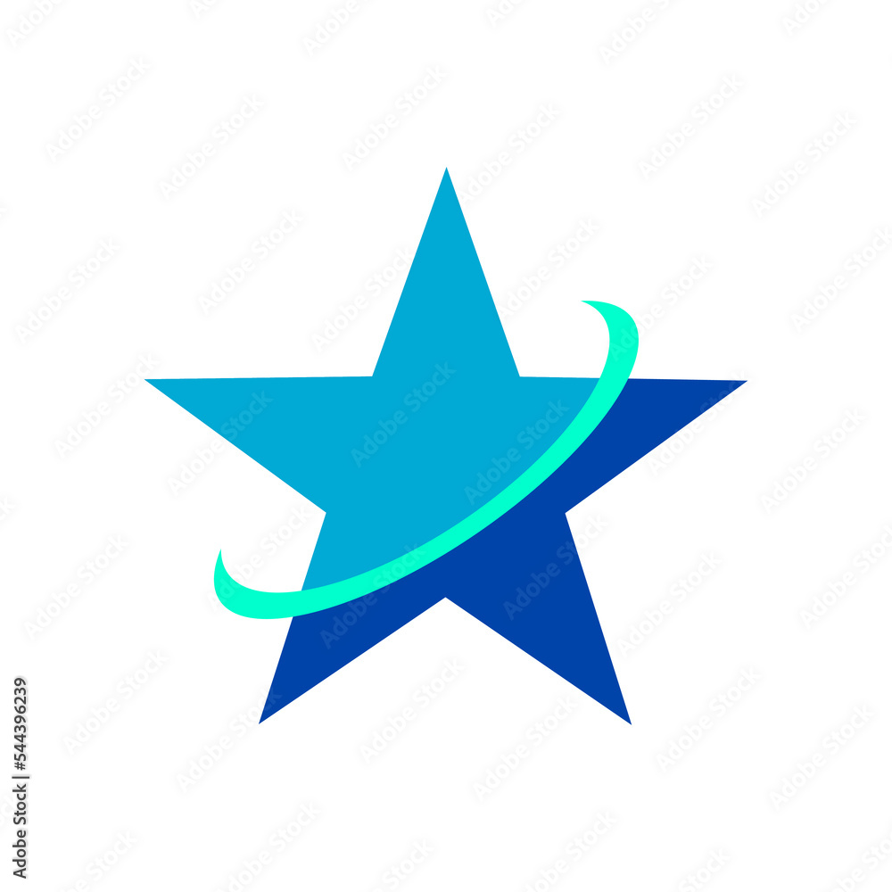 Obraz premium Trendy star icon vector design. Illustration of star icon isolated on a white background.