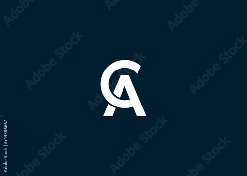 initials letter ac logo design vector illustration template