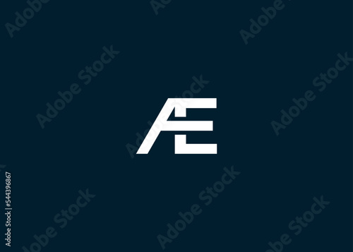 initial letter ae logo design vector illustration template photo