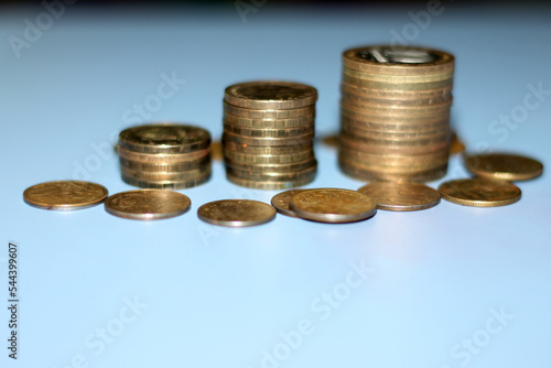 Wallpaper Mural stack of coins Torontodigital.ca