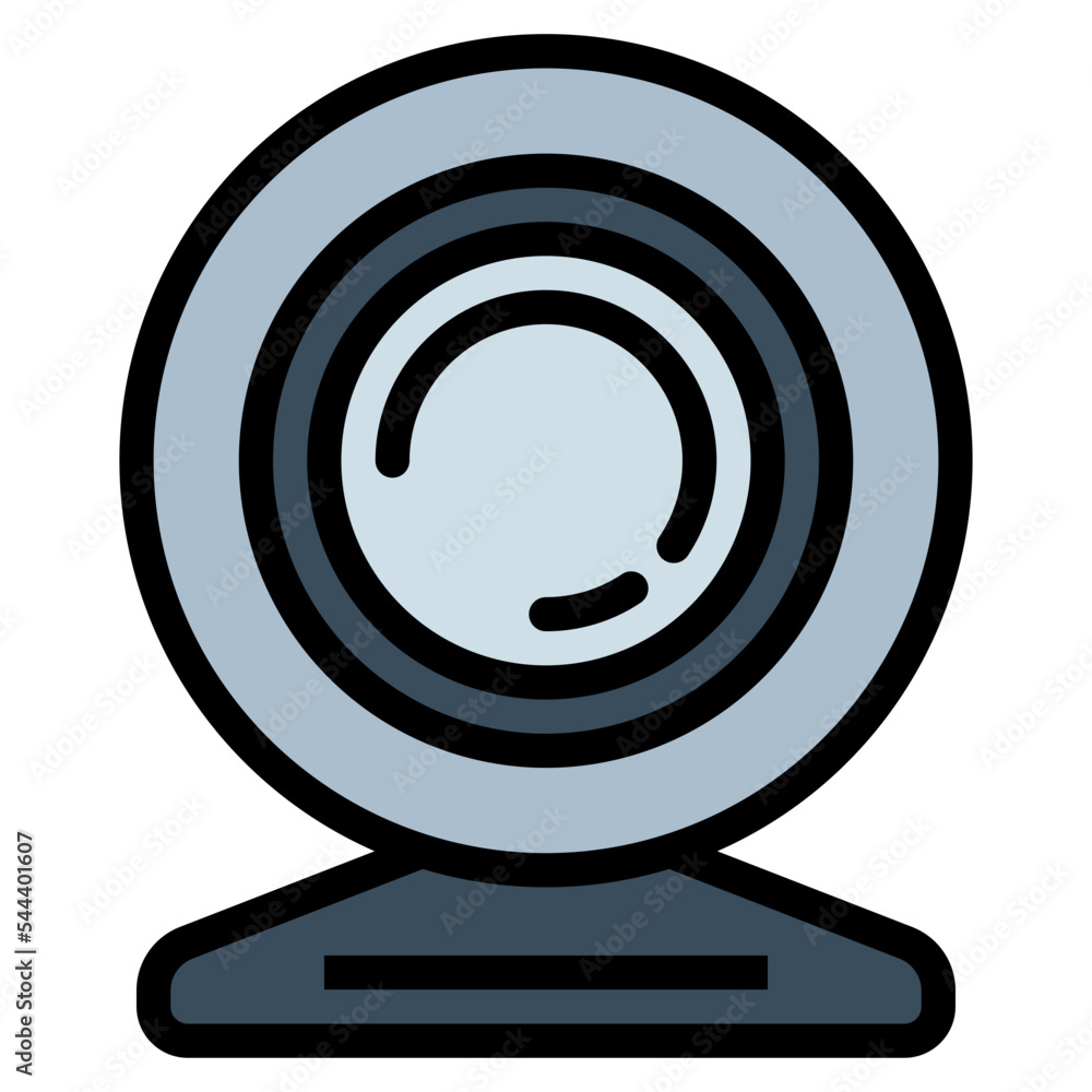 webcam filled outline icon style webcam filled outline icon style