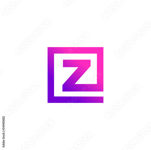 Z company name initial letter icon. Z brand monogram.