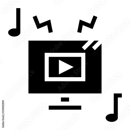 soundtrack glyph icon style