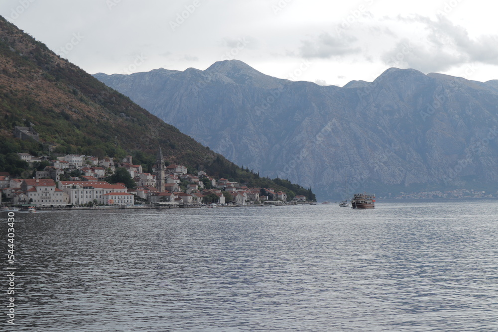Montenegro, the way  from Perast to Kotor by ship