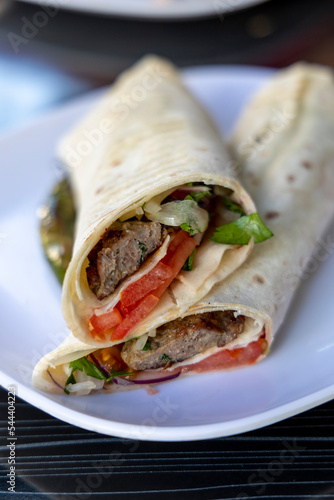 Turkish Beef Koftka Wrap