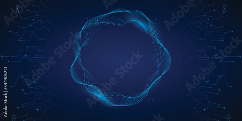 Technology graphic design background. Vector illustration. Vector Abstract technology circuit lines. Technology vector background.Eps10 vector illustration.	