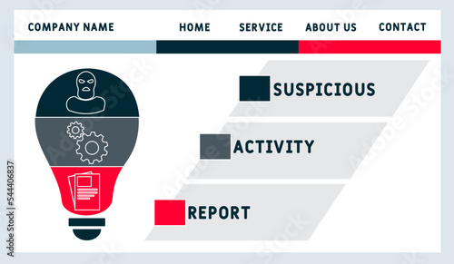 sar  - suspicious activity report acronym. business concept background.  vector illustration concept with keywords and icons. lettering illustration with icons for web banner, flyer, landing