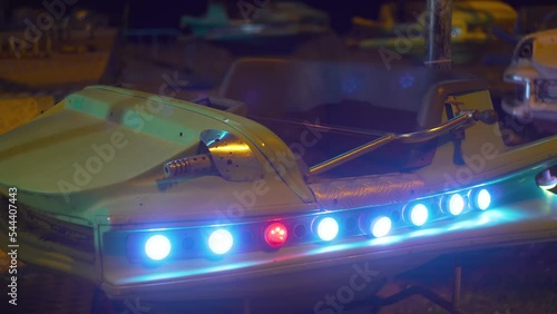 Old abandoned carousel, old amusement park