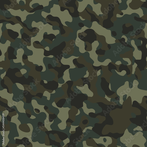  Army green camouflage seamless pattern, military disguise background.