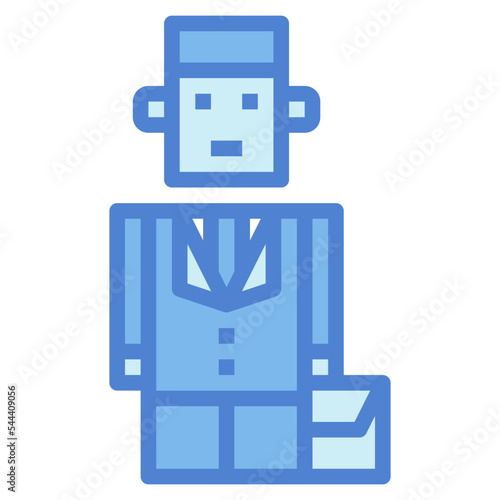 broker two tone icon style