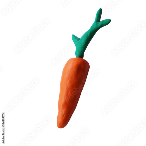 Plasticine Figure Decorative Element Сarrots
