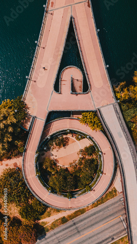 Austin Texas City Skyline - Pedestrian Bridge