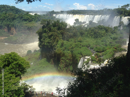 Rainbow in Iguazu falls photo