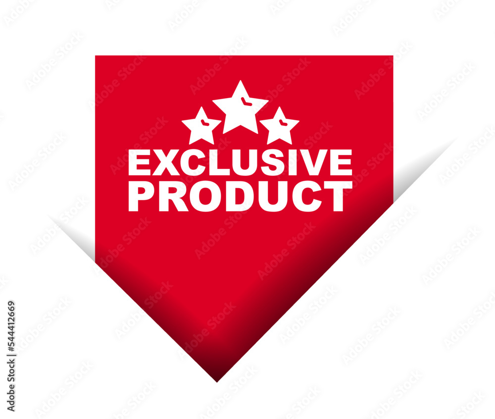 red vector illustration banner exclusive product red vector illustration banner exclusive product