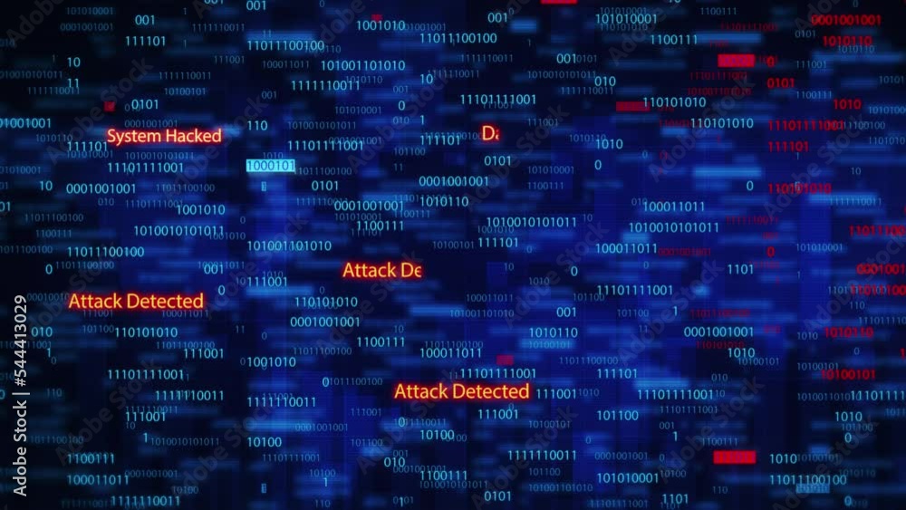 Security Breach Concept, Warning Texts in Virtual Environment. System Hacked. Virus And Malware Detected. Binary Data Code Animation Showing Warning Messages In Virtual Environment. Data Theft.
Security Breach Concept, Warning Texts in Virtual Environment. System Hacked. Virus And Malware Detected. Binary Data Code Animation Showing Warning Messages In Virtual Environment. Data Theft.