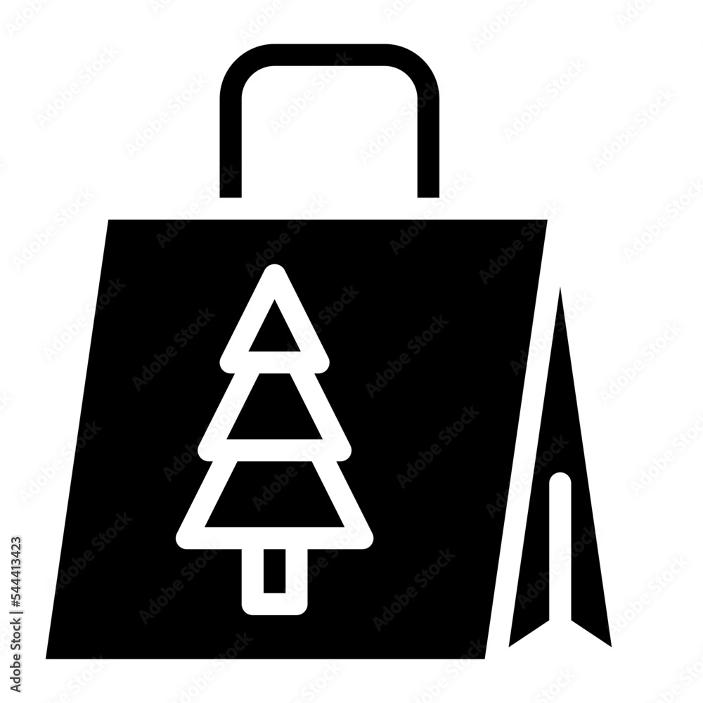 shopping bag glyph icon style shopping bag glyph icon style