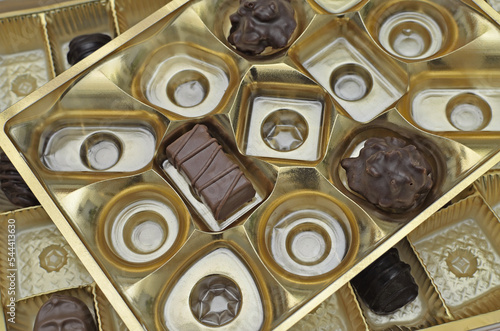 Two Boxes with Chocolates, half-empty 