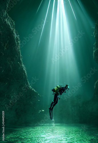 Fotografia underwater view of the sea