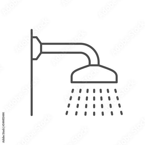 Shower or bathroom line icon
