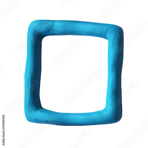 Plasticine Figure Decorative Element Square