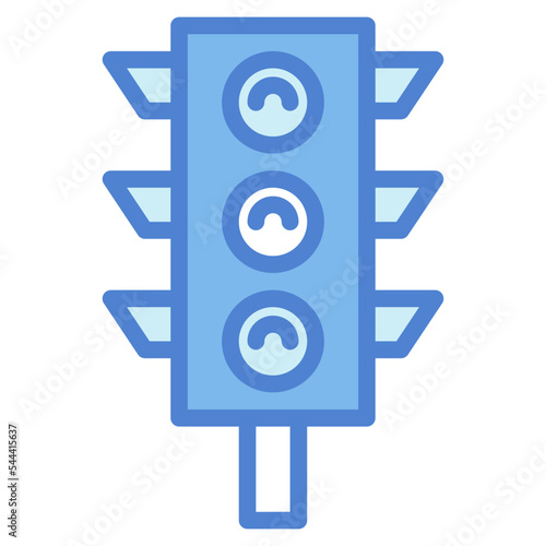 traffic light two tone icon style © smalllike