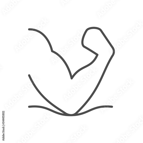 Elbow massage line outline icon