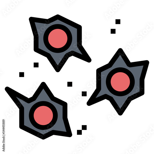 ammunition filled outline icon style