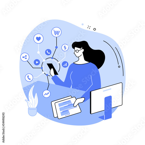 Campaign analysis isolated cartoon vector illustrations.