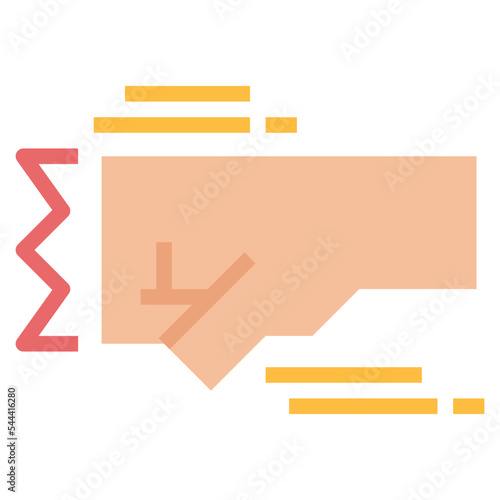 punch flat icon style
