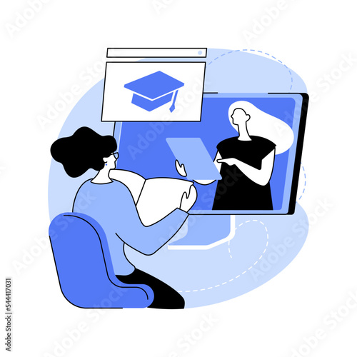 School program tutor isolated cartoon vector illustrations.