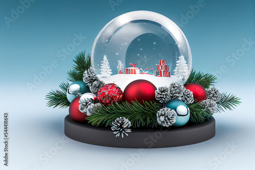 This December, couples in love will want to celebrate with a snow globe filled with red hearts. For an invitation, simply use the enclosed card.
