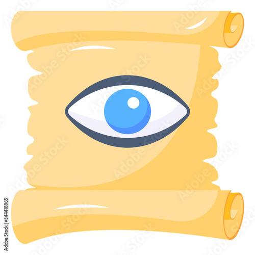 A horus eye flat editable icon