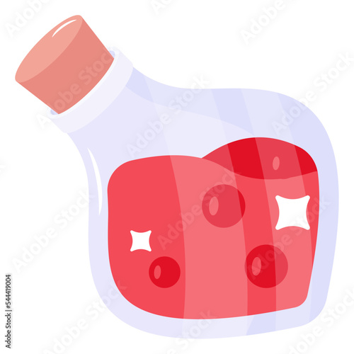 A magic potion bottle flat icon download