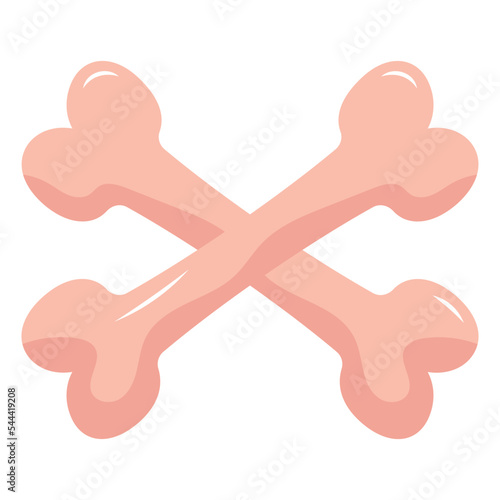 Download this trendy flat icon of bones