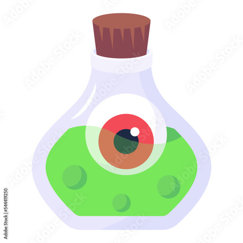A horus eye flat editable icon