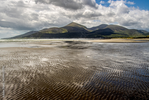 Mourne mountains from Murlough beach nature reserve in Northern Ireland