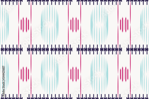 ฺฺBatik Textile ikat frame seamless pattern digital vector design for Print saree Kurti Borneo Fabric border brush symbols swatches party wear