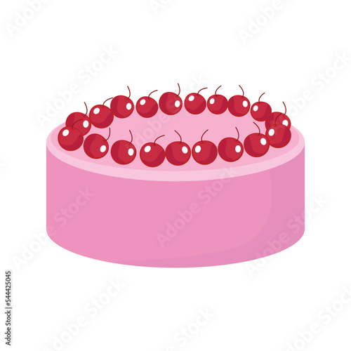 Cake isolated on a white background.