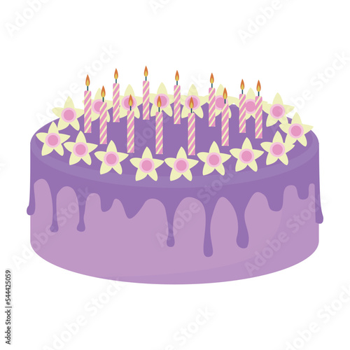 Cake isolated on a white background.